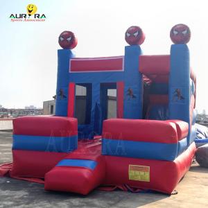 Wholesale Spider Man Theme Colorful Inflatable Bouncy Castle Bouncer Combo Customized from china suppliers