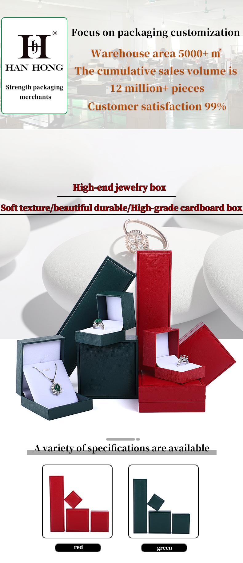 Cardboard Jewelry Box Packaging For Necklace Bracelet Ring Earrings 6.5x6cm Size