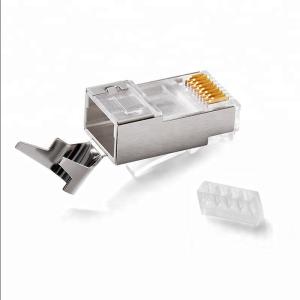 Wholesale Golden Plated 8P8C Crystal Head Shielded 3U 50U Cat7 Rj45 Connector from china suppliers
