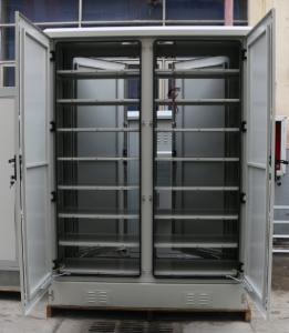 Wholesale Single Wall Two Bay Outdoor Battery Cabinet With 8 Layers Shelves Two Front Doors Two Back Door from china suppliers