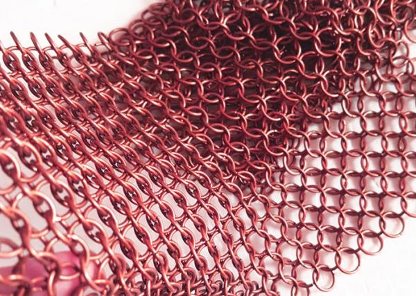 Quality Architecture Decoration Stainless Steel Metal Ring Mesh for Room Divider Curtain for sale