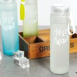 Colorful Frosted 500ml Drink Bottle , Round Lightweight Insulated Drink