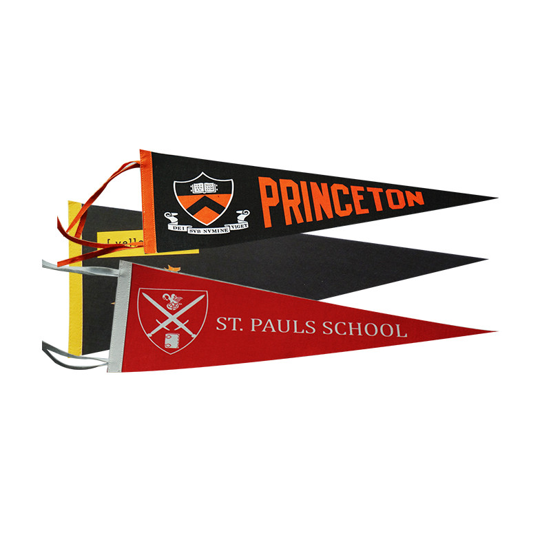 Sublimation 100D 150D Polyester Felt Pennant Flag 30x76cm