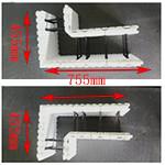 EPS Icf Foam Blocks Foundation 28mm / 25mm / 32mm Thickness For House Building