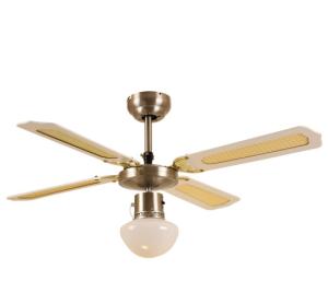 Wholesale 42 Inch 3 Speed Ceiling Fan Light 4 MDF Blades Ivy Leaf Reversible With Pull Chain from china suppliers
