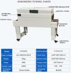 15-30pcs/Min Shrink Tunnel Wrapping Machine For Bottles Pvc Shrink Film Making