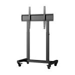 TV Floor Stand Mobile Stand Height Adjustable TV Cart Mount for Interactive