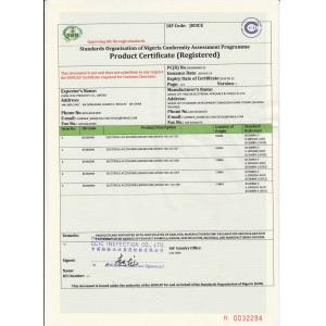 China CEAC Products Co., Ltd. Certifications