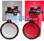 2 in 1 Portable Dog Food Cup for Travel Dog Water Bottle with Bowl pet joyshaker