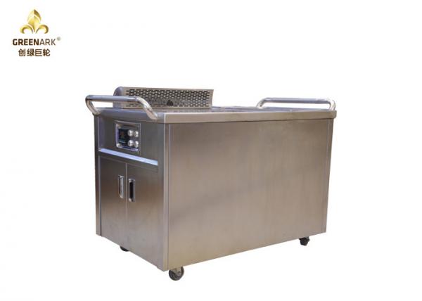Quality Induction Mobile Teppanyaki Grill Table Electrostatic Fume Down Exhaustion for sale