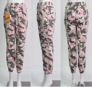 Wholesale Camo Print Ladies Chino Trousers Elastic Cotton Twill Joggers from china suppliers