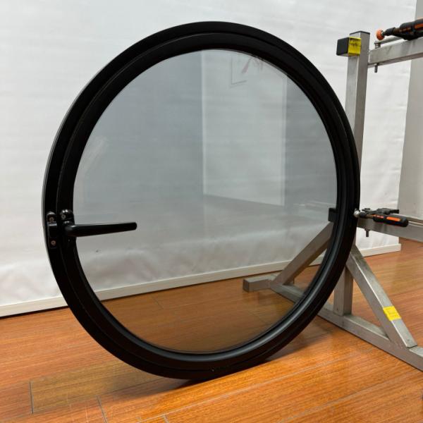 4mm 5mm 6mm Aluminum Circle Windows Doouble Tempered Glass Round Aluminum