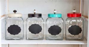 Wholesale wholesale cookie jar, glass storage jar with lid, glass container from china suppliers