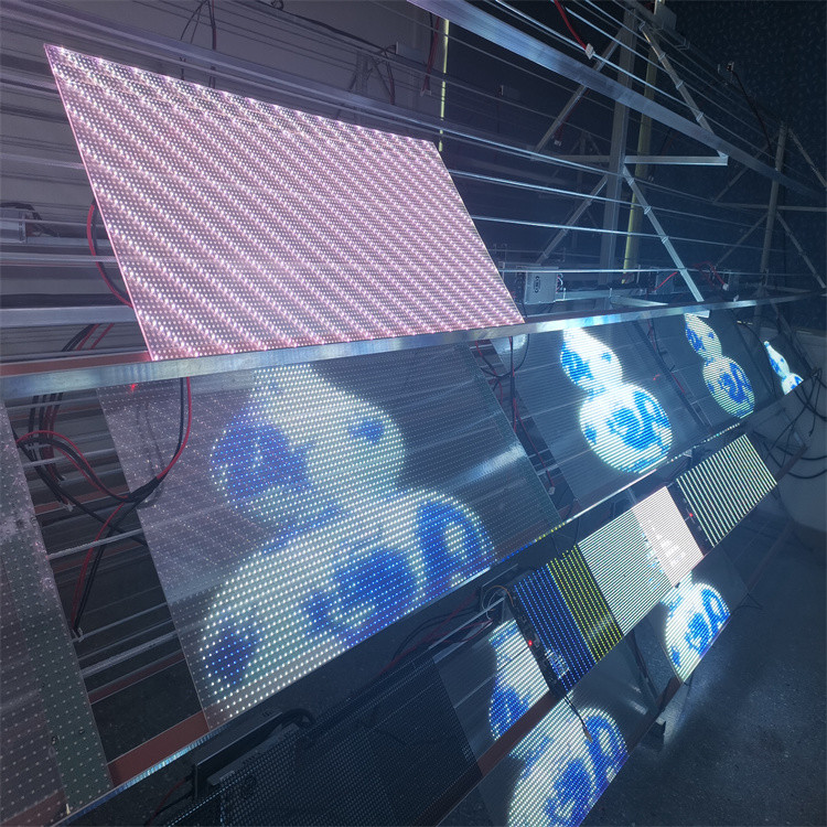 Customizable OLED Transparent Advertising Screen P16 DC5V 16bit WE2121 RGB LED for Indoor