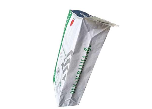 3 Layer Pasted Valve Multiwall Paper Bags High Tensile Strength Long Working