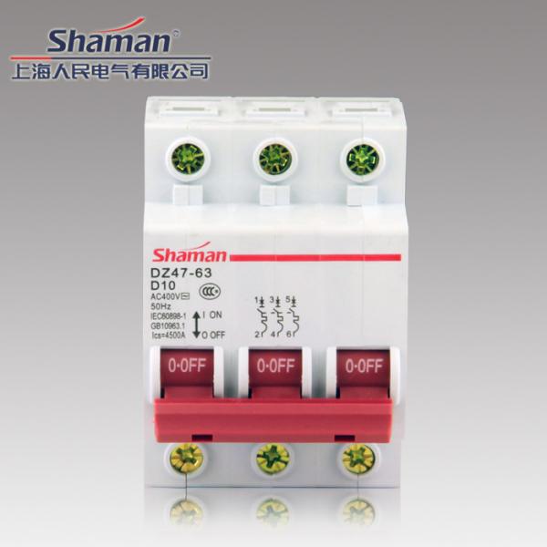 High quality good price DZ47-63D-3P-10A Mini circuit breaker,murray circuit