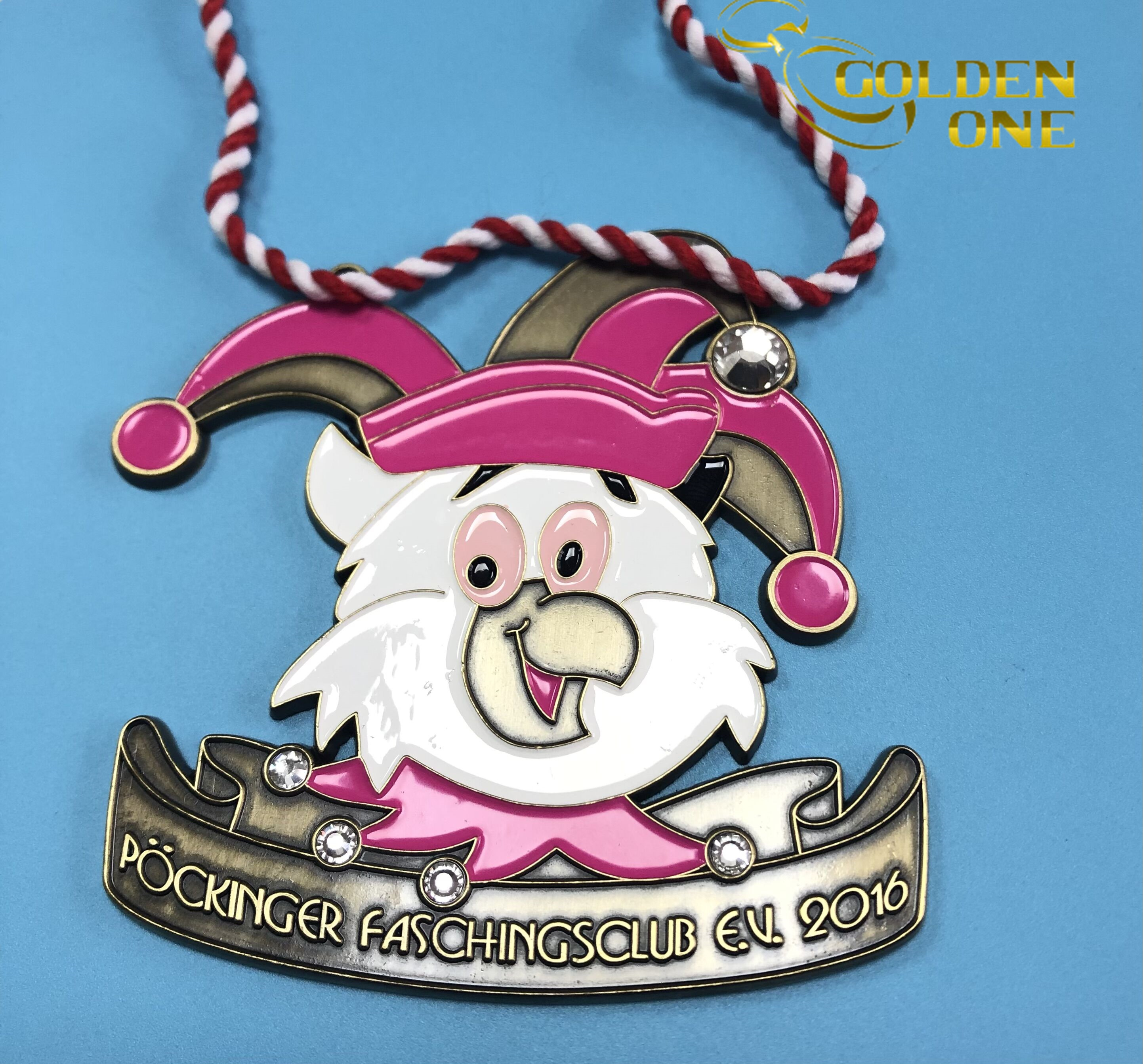 Fashion Soft Enamel Black Nick Karnevalsorden Gold Plated Medal Funny Zinc Alloy Casting Medals