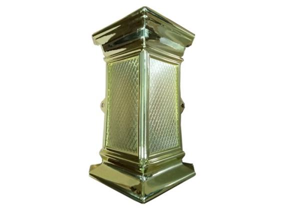 Gilded corner Customized quality plastic Coffin parts for ornamenting swing