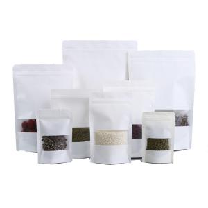 Wholesale OEM Paper Food Pouches Kraft Paper Ziplock Bags for Dry Nuts Storage from china suppliers