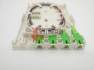 Wholesale Indoor 4 Cores FTTH Fiber Optic Termination Box for SC/APC Adapter from china suppliers