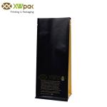 Flat Bottom Food Packaging Kraft Paper Packaging Bags Stand Up Pouch With Valve