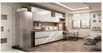 SGS Modern Modular Kitchen Cabinets Long Acrylic Door Panels Quartz Stone