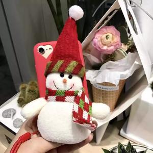 Wholesale Soft TPU Merry Christmas 3D Doll Santa Claus Scarf Snowman Back Cover Cell Phone Case For iPhone 7 6s Plus 5s from china suppliers