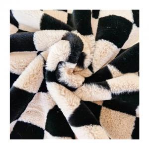 Wholesale Custom Weight Polyester Faux Fur Fabric  Eco Friendly 58 Inches 350GSM from china suppliers