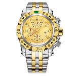 42mm Timepiece Stainless Steel Quartz Watch ODM 3ATM Water Resistant Quartz