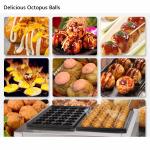 Three Plate Countertop Non-stick Fish Pellet Snack Equipment for Hotels and
