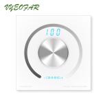 DC 12V 24V 12A LED Dimmer Switch Single Color Strip Dimmer L86xW86xH36mm
