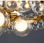Rectangle color crystal chandelier for dining room kitchen island post modern