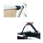 Oxford Fabric Bathroom Storage Basket Washing Laundry Hamper With Bamboo Handles