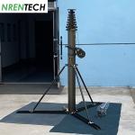 15m Aluminum Mobile Crank Up Telescopic Radio Antenna Mast 10kg payloads