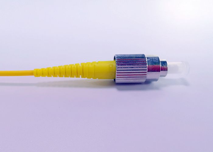 FC / UPC - FC / UPC Fiber Optic Patch Cord High Performance With Yellow Boot
