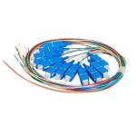 LC UPC Single Mode Single Core Fiber Optic Pigtail LZH/PVC 12cores for FTTH