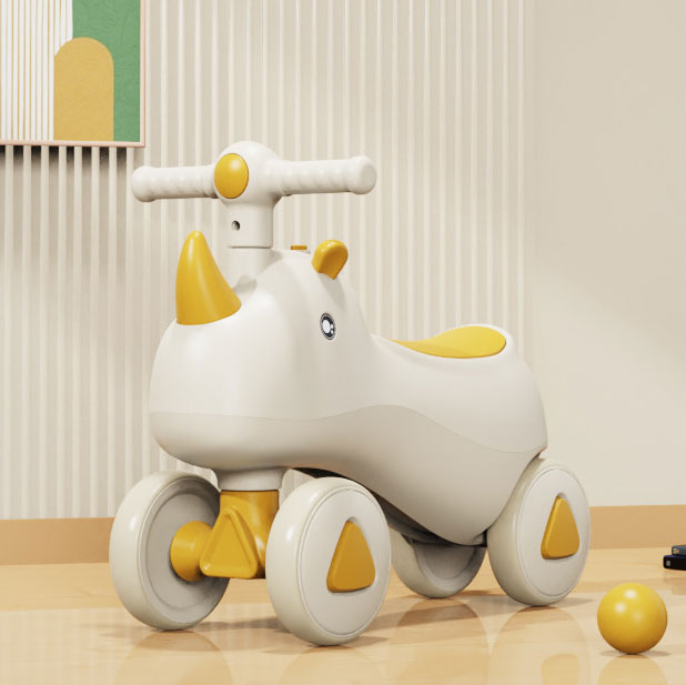 12 Inch Metal Children's Scooter Twisted Anti Rollover Sliding Car for 1-3 Year Olds