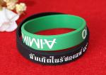 Soft Custom Silicone Rubber Wristbands Delicate Debossed Color Filled Logo
