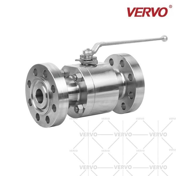 316l Stainless Steel Floating Ball Valve DN50 1500LB Flange Hard Seal Manual