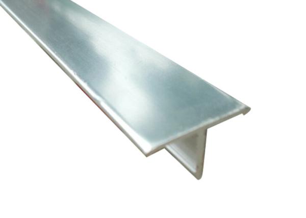 Anti Corrosion Laminate Floor Edge Profile Trims Aluminium T Shaped Dividing