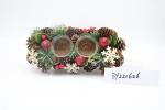 New Style Wholesales Pine Cone Xmas Candle Holder Artificial Table Christmas