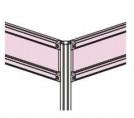 Baffled Double Aluminum Round Pipe With Flange AL-BB