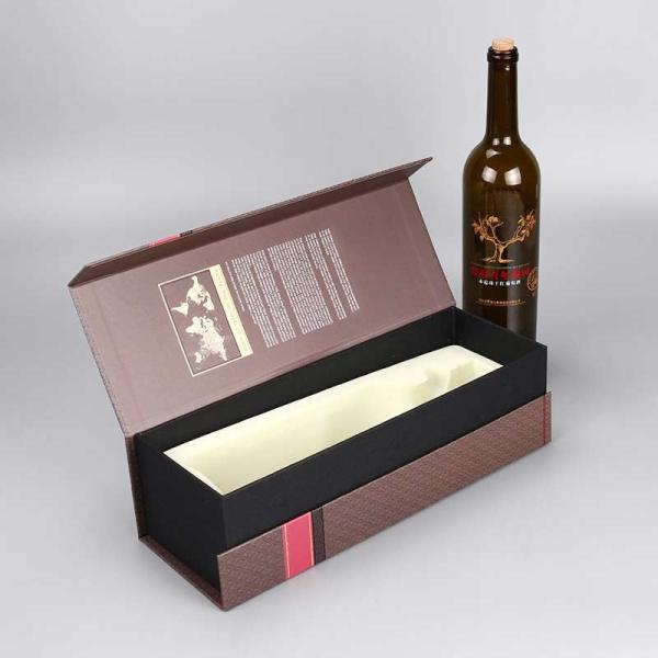 Book type single red wine box wine packaging box exquisite red clamshell gift