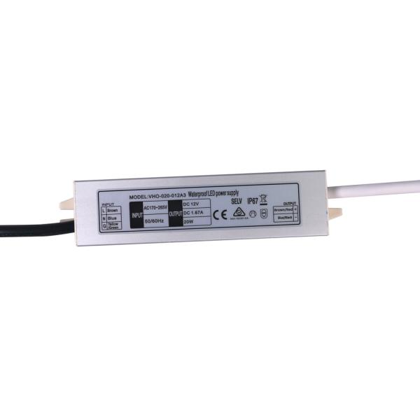 Waterproof Super Slim LED Power Supply 20w 12V Constant Voltage For Strip Light