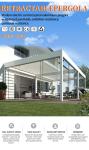 Outdoor Modern Aluminum Motorized Louvre Roof Sun Bioclimatic Pergola For Garden