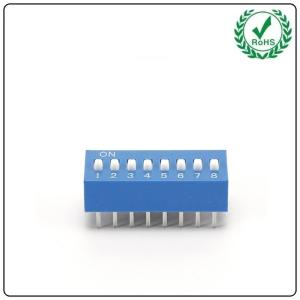 Wholesale 24VDC 8 Position Slide Type DIP Switch ,25mA from china suppliers