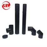 Black 0.45mm Double Wall Stainless Steel Chimney Pipe