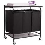 Oxford Ironing 29" Three Grid Steel Laundry Basket