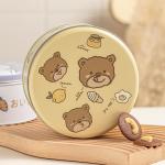 Round Decorative Cookie Tin Cans Food Canned Jars For Gift Packing