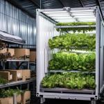Steel Structure Leafy Vegetable Container Greenhouse Roofing for Customer